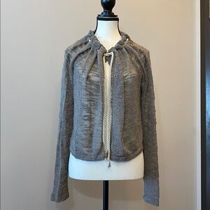 Sisley shrug taupe/grey linen colour EUC